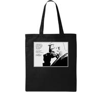 Man Thinking Deep Natural Sac fourre-tout en coton écologique Noir, Noir , Taille unique