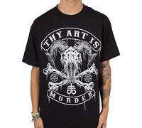 Man Thy Art is Murder Summer Mens Baphomet Skull T Shirt Black XL
