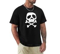 Man-Tshirt-Old-School-Punk-Rock-Skull-T-Shirt