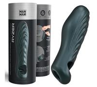 Man Wan Ryzer Extra-Soft - Masturbateur Homme&Gaine Pénienne en Silicone Souple,Sextoy Masculin Texturé Intérieur et Extérieur,Anneau Pénien Intégré,Effet Succion,Augmentation de la Circonférence