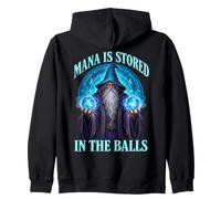 Mana is stored in The Balls Magician Sorcerer Witcher Wizard Sweat à Capuche