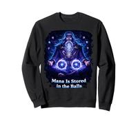 Mana is Stored in The Balls RPG Humour Fantasy Sorcerer Sweatshirt