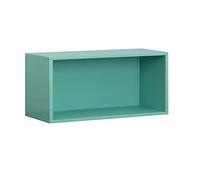 MANAFEEL Bibliothèque simple du sol au plafond, empilable, moderne, avec porte, armoire de rangement pour chambre à coucher, bureau, étagère de rangement (émeraude, sans porte d'armoire)