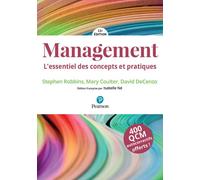 Management - 11e édition L'essentiel des concepts et pratiques - Stephen Robbins - Pearson France - Livre CD-ROM - Guide CD