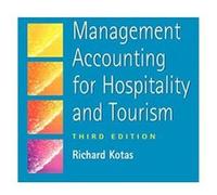 Management Accounting for Hospitality and Tourism Richard Kotas (Auteur)