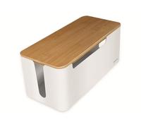 LOGILINK KAB0075 - Boîtier de câble Logilink avec couvercle en bambou