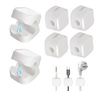 Management de câble de bureau 6 pièces - Hold de câble magnétique de 8 mm | Clip d'organisateur de fil pour câbles de téléphone USB Power | Support de câbles magnétique sans chocs