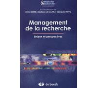 Management De La Recherche - Enjeux Et Perspectives