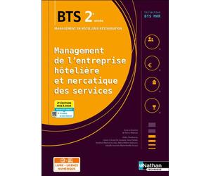 Management de l'entreprise Hôtelière et Mercatique des services - BTS MHR 2e années - Coll. BTS MHR - Éd. 2025 - Livre + licence Livre avec une licence numérique i-Manuel 2.0 - Marie-Noëlle Vouaux - N