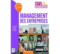 Management Des Entreprises Bts Tertiaires 2e Année - Le Programme En 11 Cas