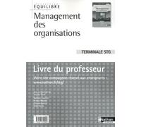 Management des organisations Tle STG: Livre du professeur
