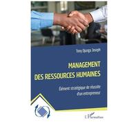 Management des ressources humaines Élément stratégique de réussite d’un entrepreneur - Joseph Tony Djunga - L'harmattan - broché - Etude
