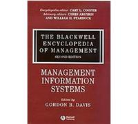 Management Information Systems, Blackwell Encyclopedia of Management Gordon Bitter Davis (Auteur)