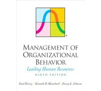 Management of Organizational Behavior: Leading Human Resources