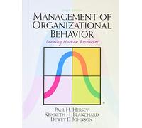 Management of Organizational Behavior: Leading Human Resources