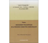 Management philosophique de la personne comme être-communiquant - Michel Kouam - Presses Du Midi - broché - Guide