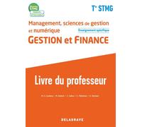 Management, Sciences de gestion et numérique - Gestion et Finance enseignement spécifique Tle STMG (2020) - Pochette - Livre du professeur - Marie-Sophie Couderq - Delagrave - broché - Scolaire / Univ