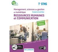 Management, Sciences de gestion et numérique - Ressources Humaines et communication enseignement spécifique Tle STMG (2020) - Manuel élève - Marie-Laure Hillion - Delagrave - broché - Scolaire / Unive