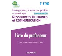 Management, Sciences de gestion et numérique - Ressources Humaines et communication enseignement spécifique Tle STMG (2020) - Pochette et Manuel - Livre du professeur