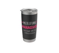 Manager equipe métier humour meilleure manageuse Gobelet isotherme en acier inoxydable double paroi