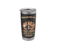 Manager Pro Max Funny Boss Humour Graphic Gobelet isotherme en acier inoxydable double paroi
