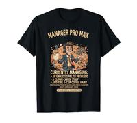Manager Pro Max Funny Boss Humour Graphic T-Shirt Graphique avec Valeur