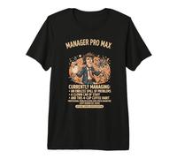Manager Pro Max Funny Boss Humour Graphic T-Shirt Haut de Gamme