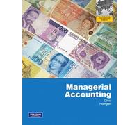 Managerial Accounting: International Edition
