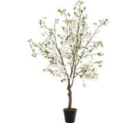 Manahee Design | Arbre fleur en tissu blanc et marron | 240 cm x 110 cm x 110 cm