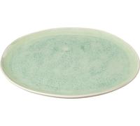 Manahee Design | Assiette en porcelaine verte Lara Large | 33 cm x 33 cm x 2 cm