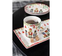 Manahee Design | Assiette ronde en céramique blanche | 20,5x20,5x2,2 cm | Céramique