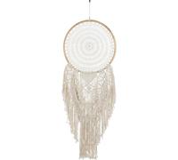 Manahee Design | Attrape-rêves Fiona Coton | Blanc | 145 x 50 x 3 cm
