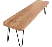 Manahee Design | Banc de salle à manger BAGLI bois massif Acacia | Naturel | 160 x 45 x 40 cm