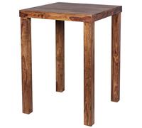 Manahee Design | Bartisch MUMBAI en bois massif Sheesham | Couleur brun foncé | 80 x 80 x 110 cm