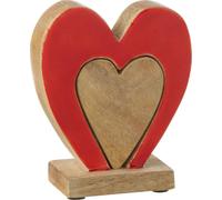 Manahee Design | Bois de manguier rouge/naturel | 14x11x5 cm