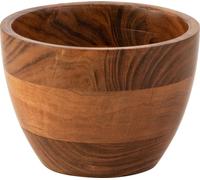 Manahee Design | Bol en Bois d'Acacia Naturel Foncé Medium | 14x14x10,5 cm