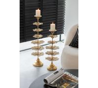 Manahee Design | Bougeoir en métal doré forme arbre | 62 cm x 22 cm x 22 cm