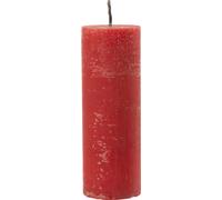 Manahee Design | Bougie Extérieure Pilier Parafine Rouge | 28 cm x 10 cm x 10 cm | 1,935 kg