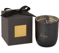 Manahee Design | Bougie Parfumée Cire Noire 10 cm x 8,5 cm x 8,5 cm | 0,48 kg | 35 heures de combustion