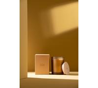 Manahee Design | Bougie parfumée Santal Satiné Jaune | Cire jaune | 12,5 cm x 8,5 cm