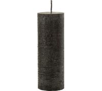 Manahee Design | Bougie pilier paraffine noire | 28 cm hauteur | 10x10 cm