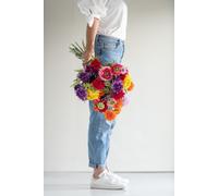 Manahee Design | Bouquet Ball Mum en Plastique | Violet foncé | 26,5 cm x 12 cm x 8 cm