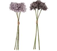Manahee Design | Bouquet de mini chrysanthèmes plastique violet | Couleur violet | Dimensions 7x26x17 cm