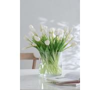 Manahee Design | Bouquet Tulipes 7 pièces PU Blanc | 45,5 cm x 16,5 cm x 10 cm