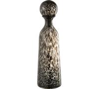Manahee Design | Bouteille décorative en verre noir avec bouchon | 44 x 12 x 12 cm