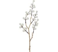 Manahee Design | Branche de baies en plastique crème/doré | 50 cm x 4 cm x 8 cm