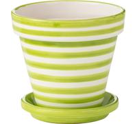 Manahee Design | Cache-pot en céramique peint multi-couleurs | Dimensions 25x27x27 cm | Poids 3,38 kg