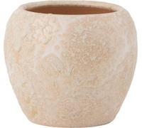 Manahee Design | Cache-pot Rond en Céramique Rosé Or Petit | 14 cm x 16 cm