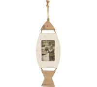 Manahee Design | Cadre Photo Suspendu Vis Bois Blanc/Brun | 2 cm x 17 cm x 72 cm