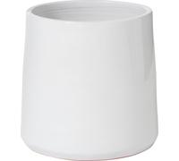 Manahee Design | Céramique Blanche | 25 cm x 26 cm x 26 cm | Grand Pot de Fleur Rond